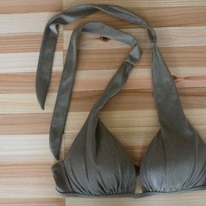 Army Green Victoria's Secret Bikini Top XS